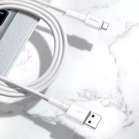 C&acirc;ble Baseus USB-A vers Micro USB - Charging Sync Blanc 1 m&egrave;tre