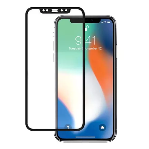 Protecteur en Verre Tremp&eacute; Bord Noir compatible avec iPhone XS Max iPhone 11 Pro Max - Protection Anti-Rayures 9H