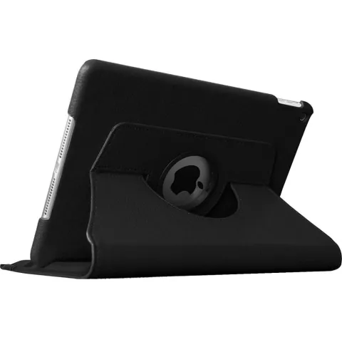 Just in Case Housse en cuir rotative &agrave; 360 degr&eacute;s pour iPad 9.7 pouces 2017 2018 - Noire