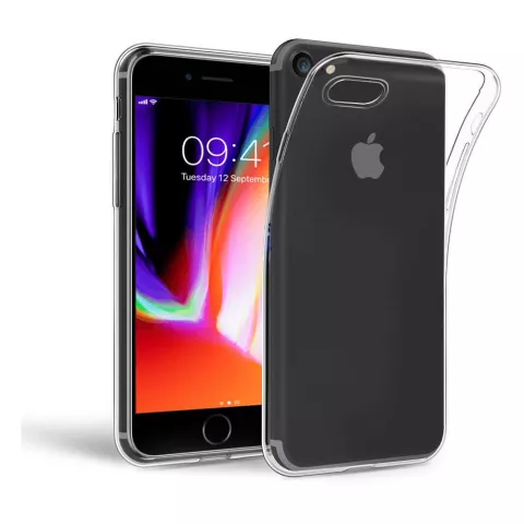 Just in Case Coque de protection souple iPhone 7 8 SE 2020 SE 2022 - Transparente