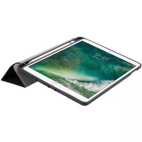 Just in Case Cuir Smart Tri-Fold compatible avec iPad 9,7 pouces 2017 2018 Housse et Compartiment compatible avec Apple Pencil