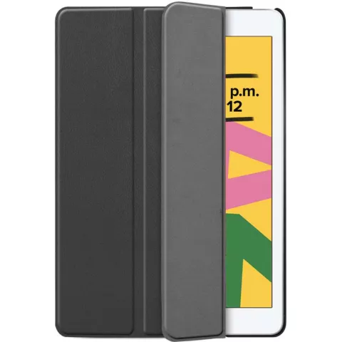 &Eacute;tui standard Just in Case Tri-Fold compatible avec Apple iPad 10.2 - Noir