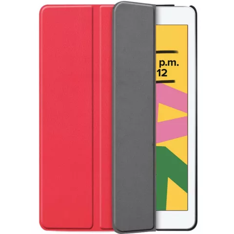 &Eacute;tui standard Just in Case Tri-Fold compatible avec Apple iPad 10.2 - Rouge