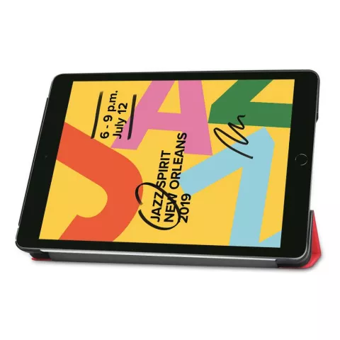 &Eacute;tui standard Just in Case Tri-Fold compatible avec Apple iPad 10.2 - Rouge