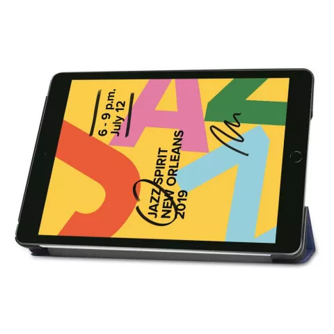 &Eacute;tui standard Just in Case Tri-Fold compatible avec Apple iPad 10.2 - Bleu