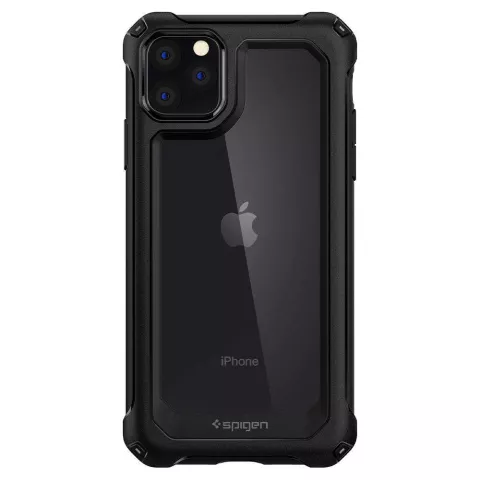 Coque iPhone 11 Pro Spigen Gauntlet Hybrid TPU Plastic - Protection Noire