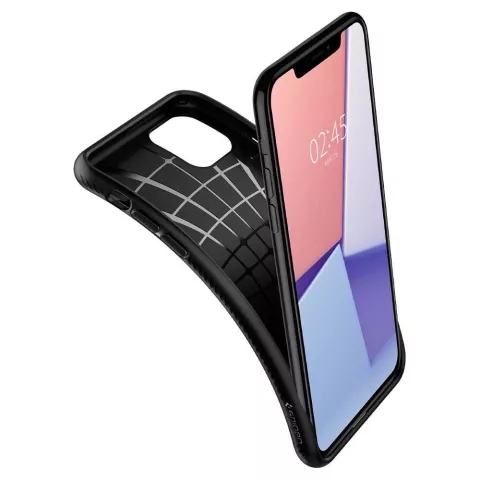Coque Spigen Liquid Air TPU compatible avec iPhone 11 - Noir