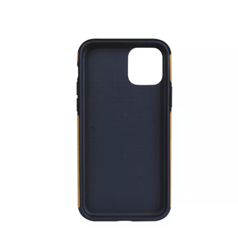 &Eacute;tui en bois en plastique &agrave; texture de bois compatible avec iPhone 12 Pro Max - marron