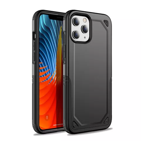 Coque en TPU Pro Armor en et antichoc pour iPhone 12 et iPhone 12 Pro - Noire