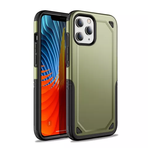 Coque en TPU Pro Armor en et antichoc pour iPhone 12 et iPhone 12 Pro - Vert