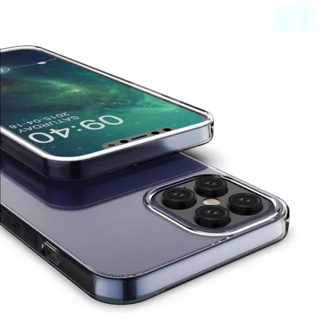 Coque en TPU compatible avec iPhone 12 Pro Max - transparente