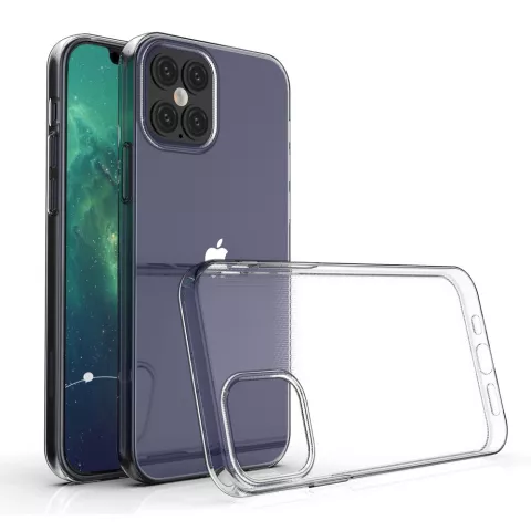 Coque en TPU compatible avec iPhone 12 et iPhone 12 Pro - transparente