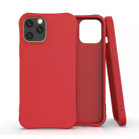 Coque souple TPU pour iPhone 12 et iPhone 12 Pro - Rouge