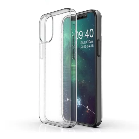 Coque en TPU compatible avec iPhone 12 mini - transparente