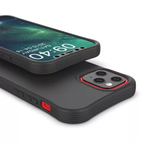 Coque souple en TPU compatible avec iPhone 12 mini - noir