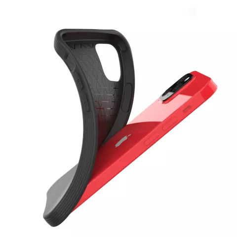 Coque souple en TPU compatible avec iPhone 12 mini - noir