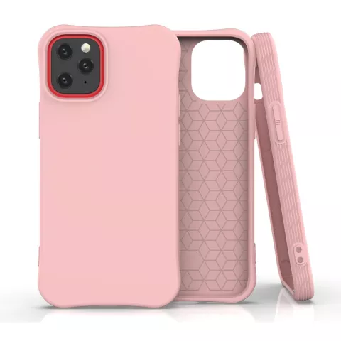 Coque souple en TPU compatible avec iPhone 12 mini - rose