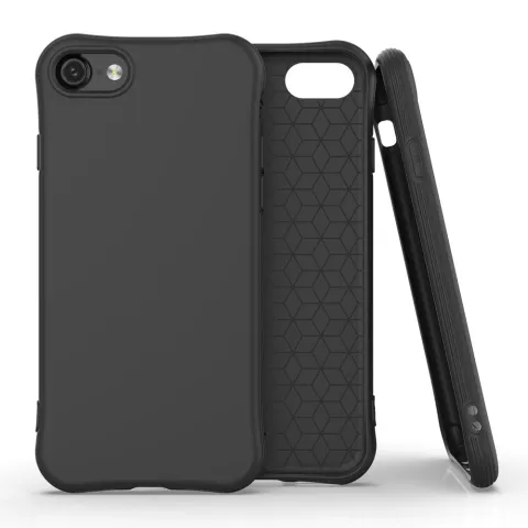 Coque souple TPU pour iPhone 7, iPhone 8 et iPhone SE 2020 SE 2022 - Noire