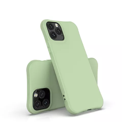 Coque souple en TPU compatible avec iPhone 11 Pro - vert