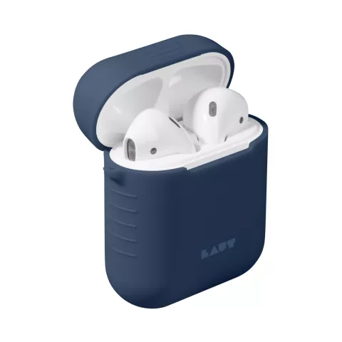 Coque AirPods Laut POD Slim Silicone - Protection Bleue