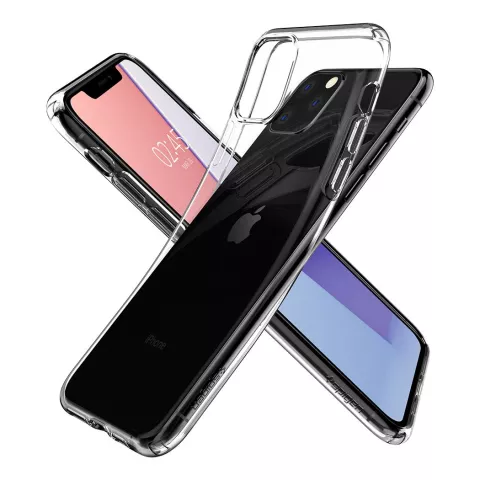 Coque en plastique Spigen Liquid Crystal compatible avec iPhone 11 Pro - transparente
