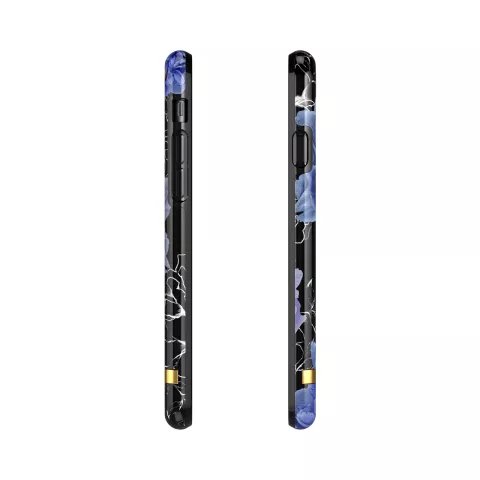 Coque Richmond &amp; Finch Blooming Peonies pour iPhone 6 6s 7 8 et SE 2020 SE 2022 - Bleu Violet Noir