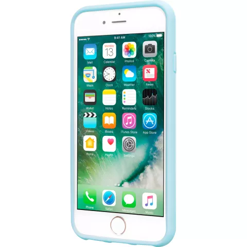 LAUT Coque en plastique pastel compatible avec iPhone 6, 6s, 7, 8 et SE 2020 SE 2022 - bleu