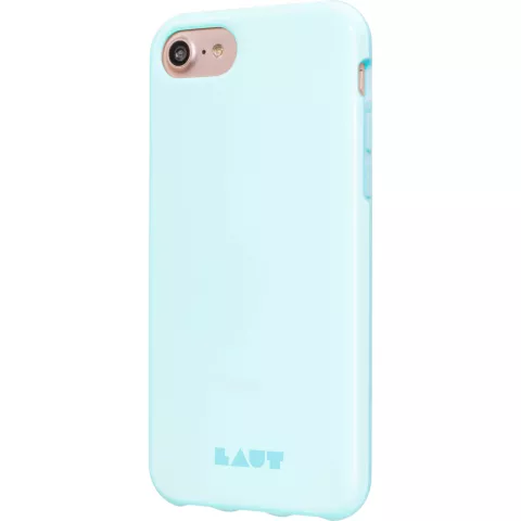 LAUT Coque en plastique pastel compatible avec iPhone 6, 6s, 7, 8 et SE 2020 SE 2022 - bleu