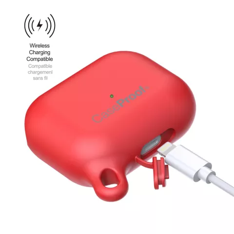 &Eacute;tui r&eacute;sistant &agrave; l&#039;eau CaseProof compatible avec AirPods Pro - Rouge 1 m&egrave;tre
