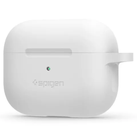 &Eacute;tui en silicone Spigen compatible avec AirPods Pro - Mousqueton blanc