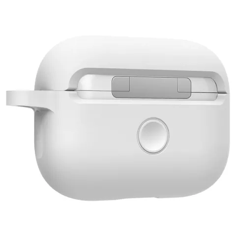 &Eacute;tui en silicone Spigen AirPods Pro - Mousqueton blanc