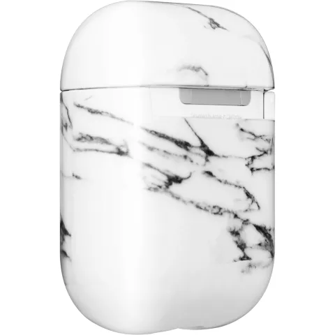 Laut Huex Element adapt&eacute; au bo&icirc;tier AirPods - Marbre Blanc