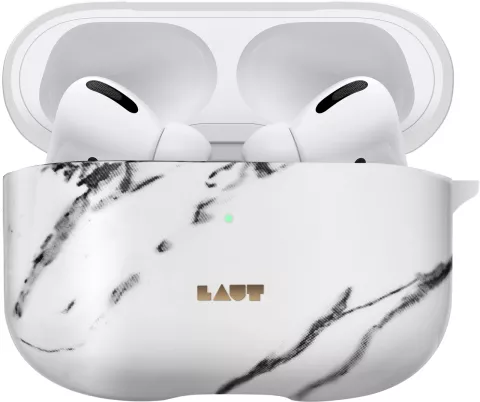 Laut Huex Element Case compatible avec AirPods Pro Marble design - Blanc