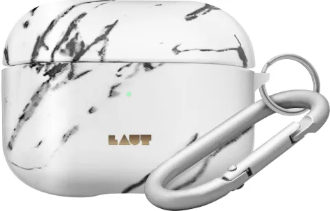 &Eacute;tui Laut Huex Element pour AirPods Pro Marble Design - Blanc