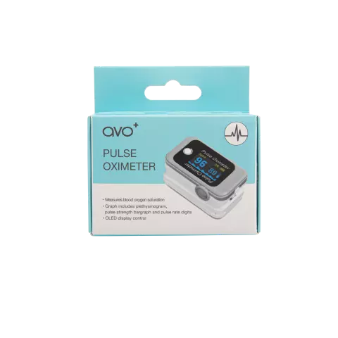 AVO + Oximeter Oxygen Level Blood - Doigt de mesure