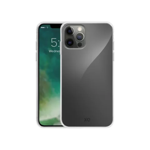 Xqisit Flex case Coque en plastique Anti Bac compatible avec iPhone 12 Pro Max - transparente