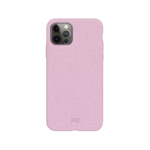Coque antibact&eacute;rienne biod&eacute;gradable Xqisit Eco Flex compatible avec iPhone 12 et iPhone 12 Pro - rose