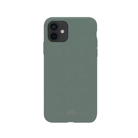 Coque Xqisit Eco Flex biod&eacute;gradable et antibact&eacute;rienne compatible avec iPhone 12 mini - vert