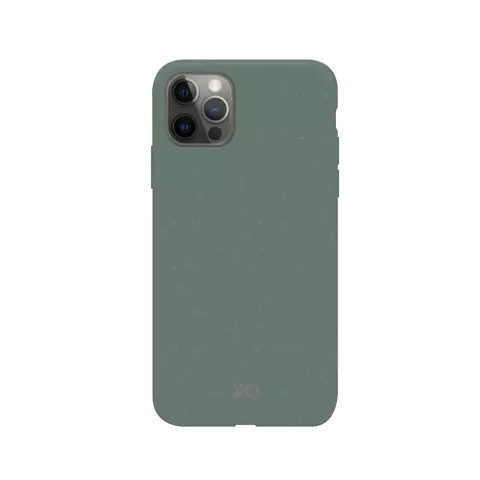 Coque antibact&eacute;rienne biod&eacute;gradable Xqisit Eco Flex compatible avec iPhone 12 et iPhone 12 Pro - vert