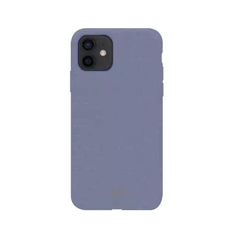 Coque Xqisit Eco Flex biod&eacute;gradable et antibact&eacute;rienne compatible avec iPhone 12 mini - bleu