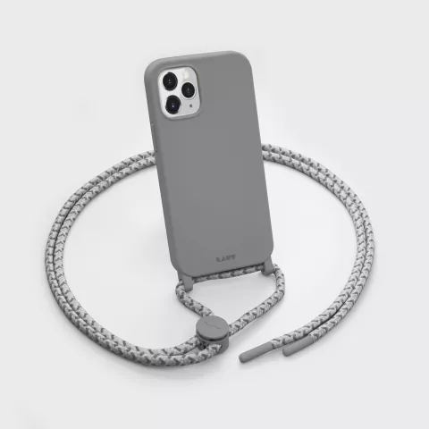 LAUT &Eacute;tui en plastique Pastels compatible avec iPhone 12 et iPhone 12 Pro - gris