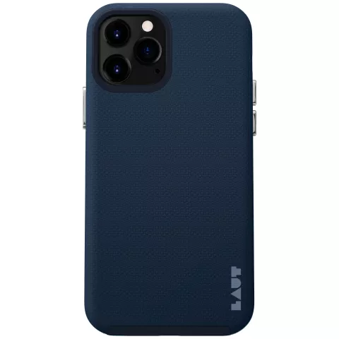 LAUT Shield coque en plastique compatible avec iPhone 12 mini - bleu fonc&eacute;