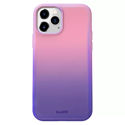 LAUT Huex coque en plastique compatible avec iPhone 12 et iPhone 12 Pro - rose et violet