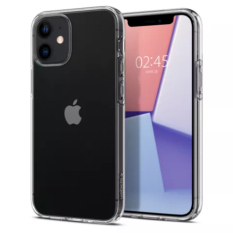 Coque Spigen Liquid Crystal Air Cushion Technology compatible avec iPhone 12 mini - transparente