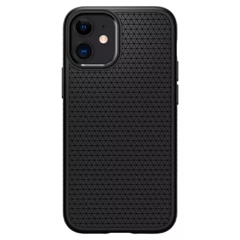 Coque Spigen Liquid Air Air Cushion Technology compatible avec iPhone 12 mini - noir