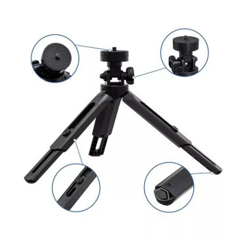 Mini tr&eacute;pied avec support de t&eacute;l&eacute;phone et support de cam&eacute;ra standard 1/4 pouces