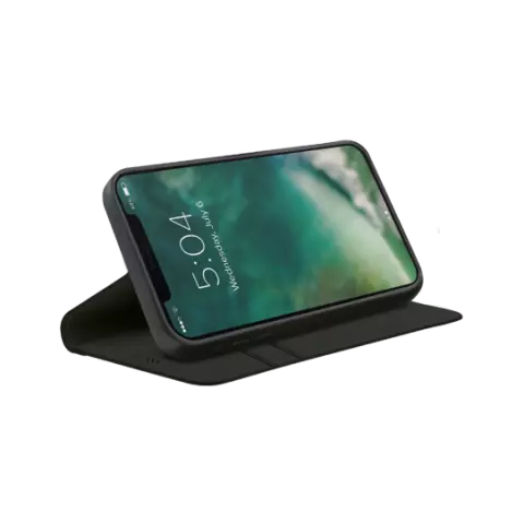 &Eacute;tui biod&eacute;gradable Xqisit Eco Wallet Selection compatible avec iPhone 12 et iPhone 12 Pro - noir