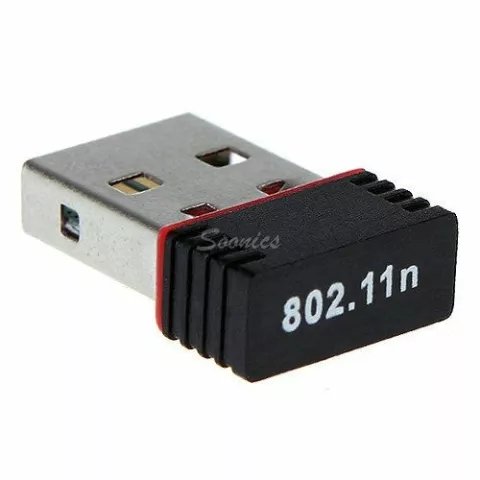 Cl&eacute; WiFi Dongle adaptateur r&eacute;seau USB sans fil 802.11n - Noir