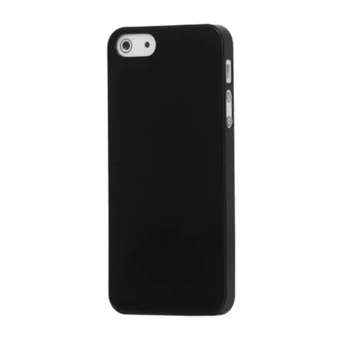 Coque rigide noire robuste compatible avec iPhone 5/5s et SE 2016. Coque noire