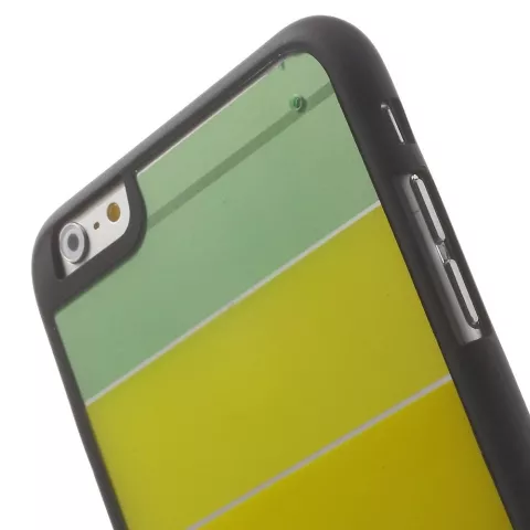 Coque transparente color&eacute;e compatible avec iPhone 6 Plus iPhone 6s Plus Rainbow Stripes